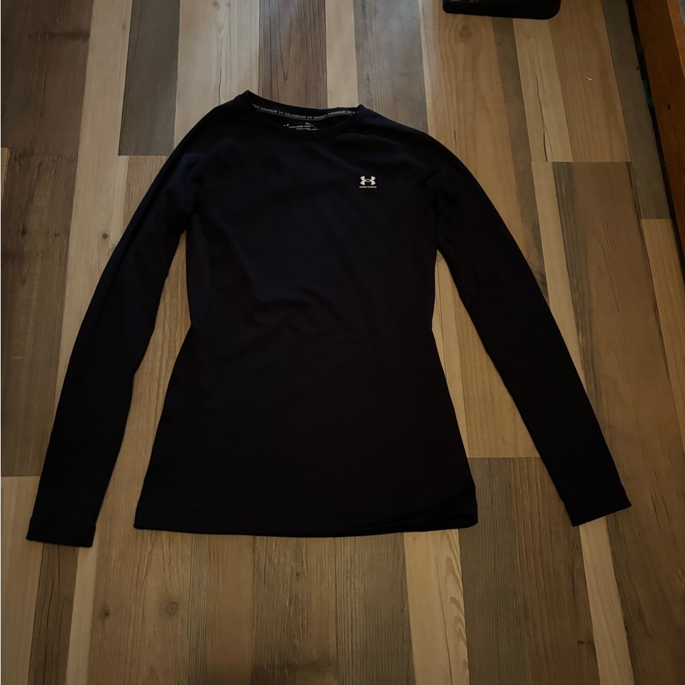 Under Armour Black Fitted Long Sleeve Tee